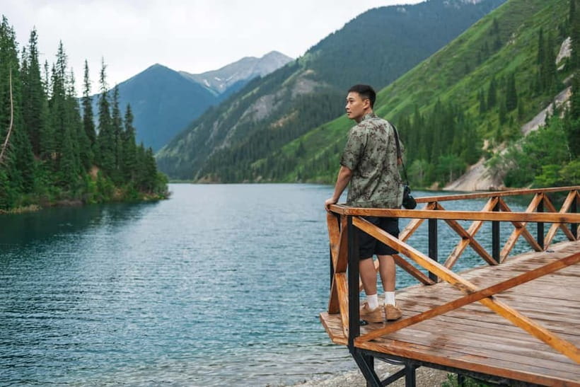 Almaty: 2-Day Tour to Kolsai-Kaindy Lakes and Charyn Canyon - Kolsai Lake for walking, boats, and mountain views