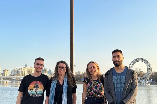 Astana City Tour: Private Full Day with Lunch and Comfort Pickup - Aq Orda and Atyrau Bridge finish with symbols and detail