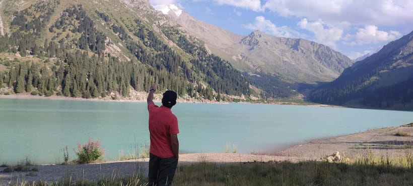 Hiking to the magical Big Almaty Lake - Forests, rivers, and the Japanese Road