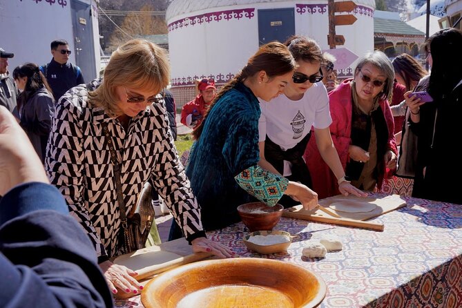 Kazakh Ethno-Village Tour - Making baursaks and learning the life of a yurt