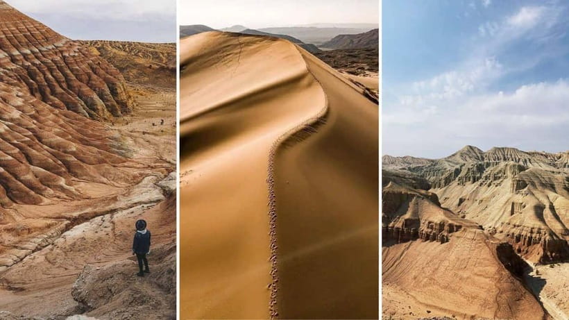 One Day Tour to Altyn-Emel: Singing Dune and Aktau Mountain - Katutau and the memory of volcanic force