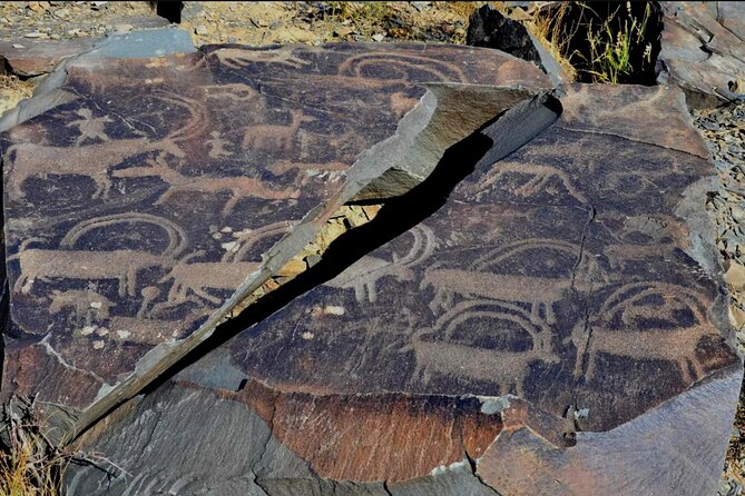 Petroglyphs of Tanbaly UNESCO World Heritage Site - The open steppe setting is part of the story
